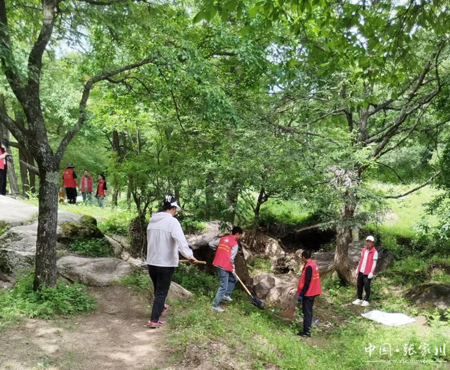 志愿服务为马鹿镇“景”上添花