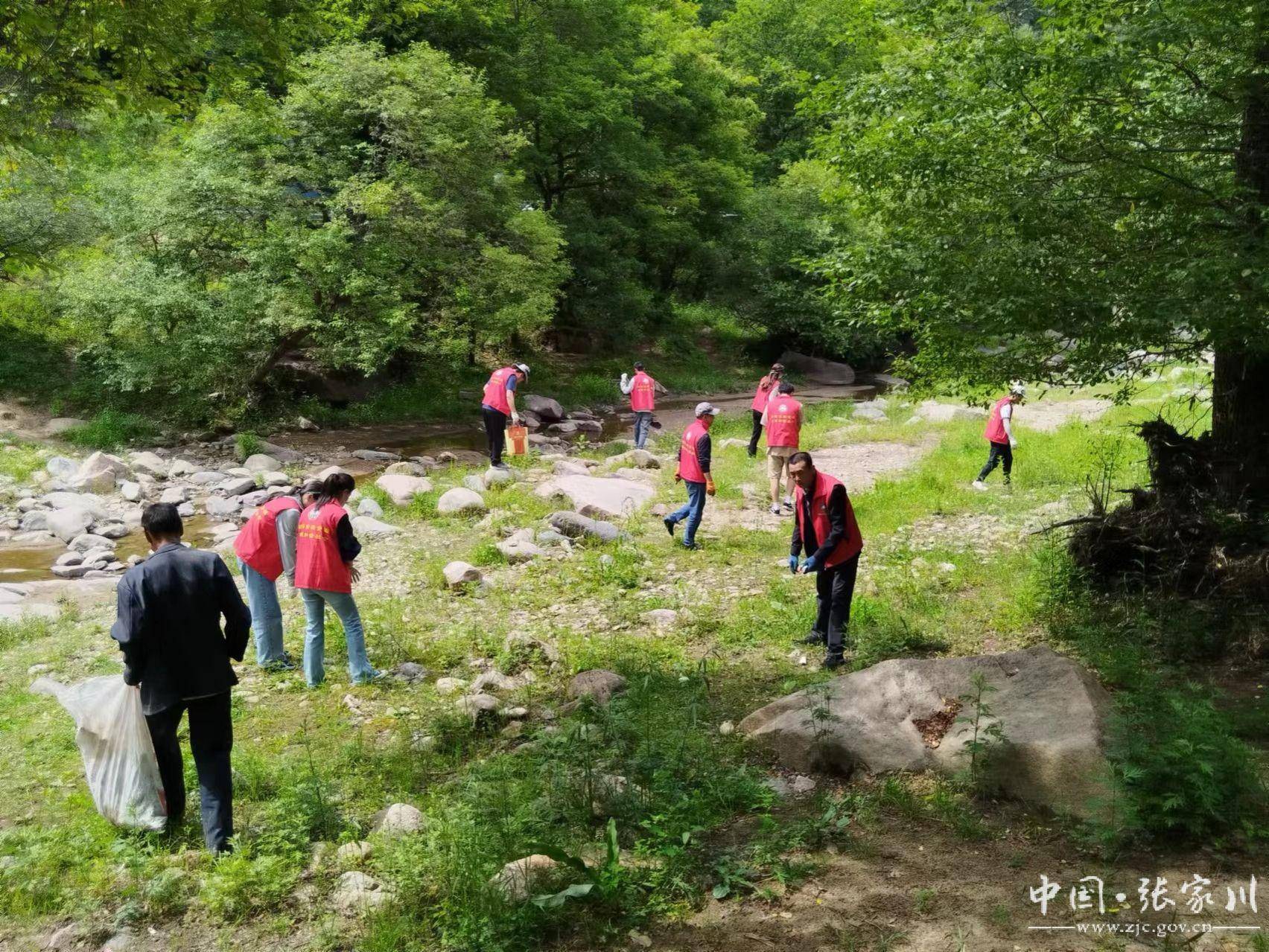 志愿服务为马鹿镇“景”上添花