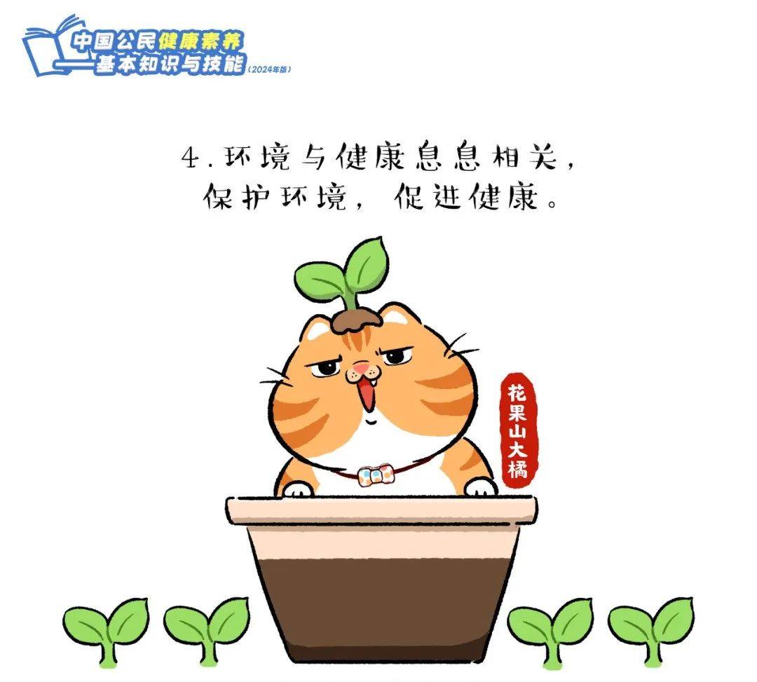 爱了！快跟上这只橘猫，2024版健康素养66条漫画版易学易记！