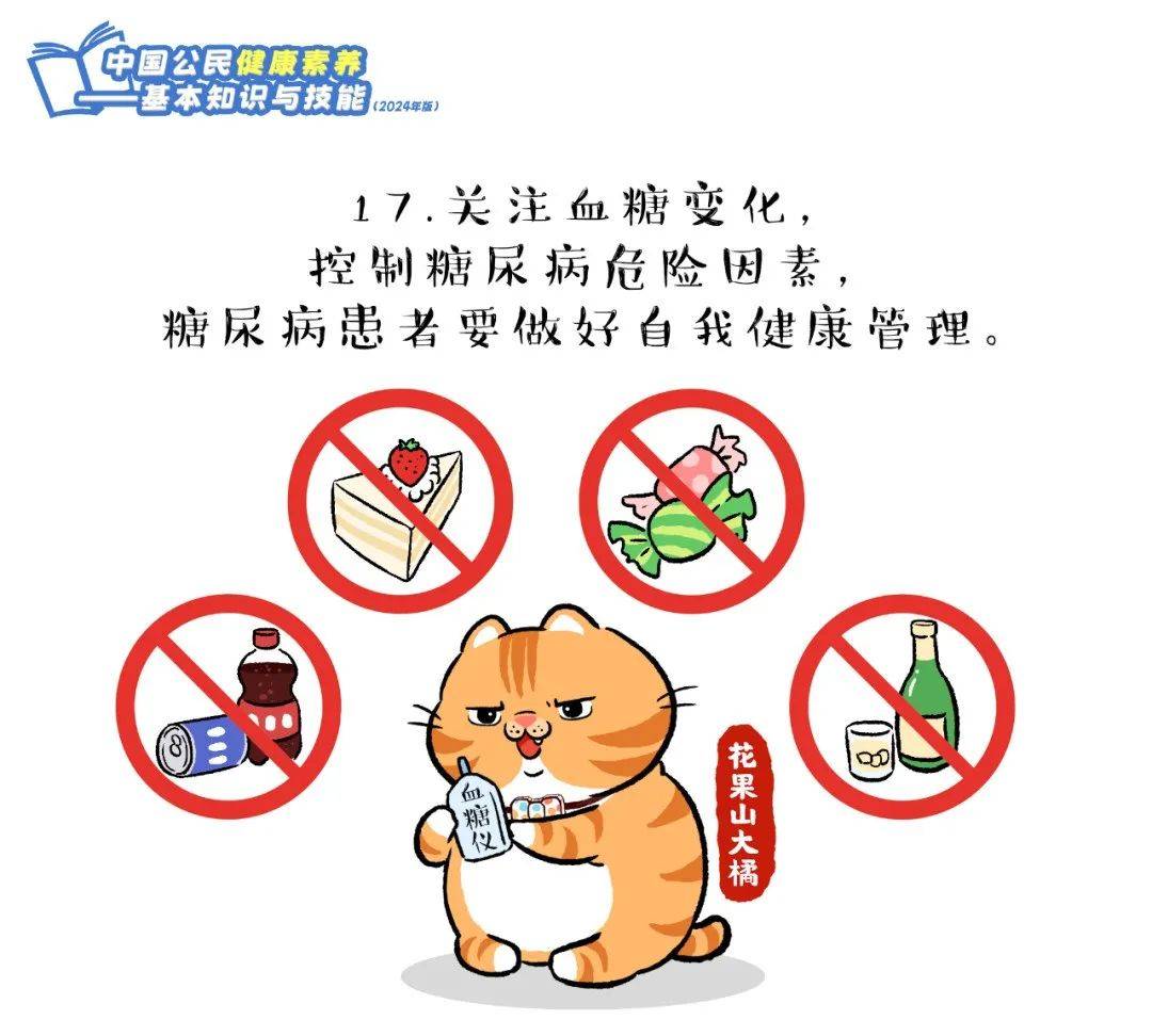 爱了！快跟上这只橘猫，2024版健康素养66条漫画版易学易记！