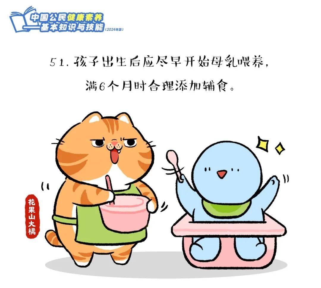 爱了！快跟上这只橘猫，2024版健康素养66条漫画版易学易记！