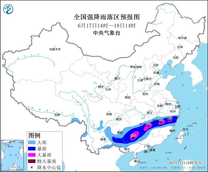 今天早上，湖南发布了47条暴雨预警！