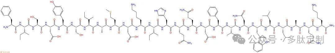 合肥肽库生物：抑胃肽1139691-72-7，FISDYSIAMDKIHQQDFVNWLLAQK-NH2